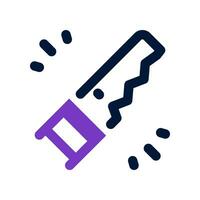 hand saw dual tone icon. vector icon for your website, mobile, presentation, and logo design.
