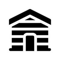 cabin house solid icon. vector icon for your website, mobile, presentation, and logo design.