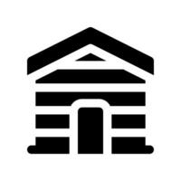 cabin house solid icon. vector icon for your website, mobile, presentation, and logo design.