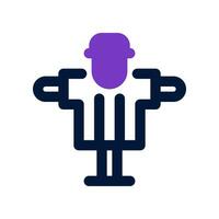 scarecrow dual tone icon. vector icon for your website, mobile, presentation, and logo design.