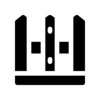fence solid icon. vector icon for your website, mobile, presentation, and logo design.