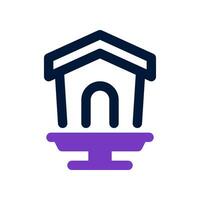 birdhouse dual tone icon. vector icon for your website, mobile, presentation, and logo design.