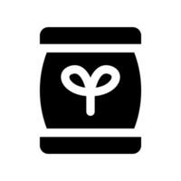 fertilizer solid icon. vector icon for your website, mobile, presentation, and logo design.