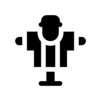 scarecrow solid icon. vector icon for your website, mobile, presentation, and logo design.