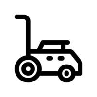 lawn mower line icon. vector icon for your website, mobile, presentation, and logo design.