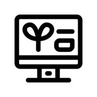 monitoring line icon. vector icon for your website, mobile, presentation, and logo design.