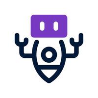 robot dual tone icon. vector icon for your website, mobile, presentation, and logo design.