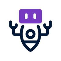 robot dual tone icon. vector icon for your website, mobile, presentation, and logo design.