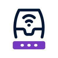 smart speaker dual tone icon. vector icon for your website, mobile, presentation, and logo design.