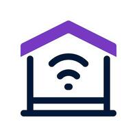inteligente hogar doble tono icono. vector icono para tu sitio web, móvil, presentación, y logo diseño.