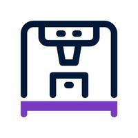 3d printer dual tone icon. vector icon for your website, mobile, presentation, and logo design.