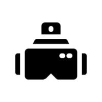 virtual glasses solid icon. vector icon for your website, mobile, presentation, and logo design.