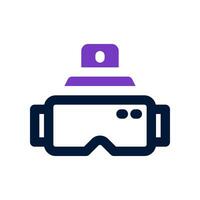 virtual glasses dual tone icon. vector icon for your website, mobile, presentation, and logo design.