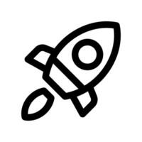 rocket line icon. vector icon for your website, mobile, presentation, and logo design.
