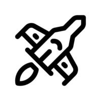 spaceship line icon. vector icon for your website, mobile, presentation, and logo design.