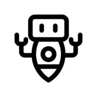 robot line icon. vector icon for your website, mobile, presentation, and logo design.