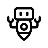 robot line icon. vector icon for your website, mobile, presentation, and logo design.