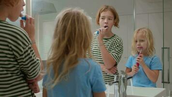 Sibling Teeth Brushing video