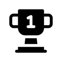 trofeo sólido icono. vector icono para tu sitio web, móvil, presentación, y logo diseño.