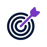 target dual tone icon. vector icon for your website, mobile, presentation, and logo design.
