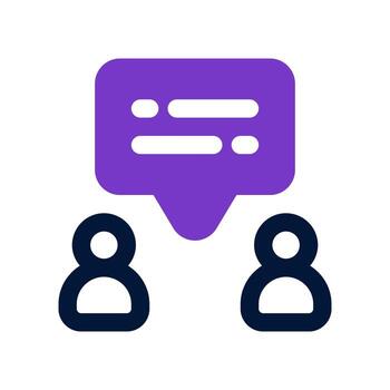 interview dual tone icon. vector icon for your website, mobile, presentation, and logo design.