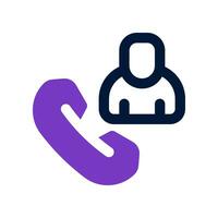 phone call dual tone icon. vector icon for your website, mobile, presentation, and logo design.