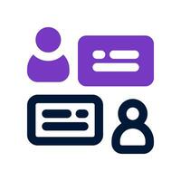 communication dual tone icon. vector icon for your website, mobile, presentation, and logo design.