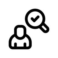 search job line icon. vector icon for your website, mobile, presentation, and logo design.