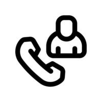 phone call line icon. vector icon for your website, mobile, presentation, and logo design.