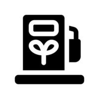 eco gas station solid icon. vector icon for your website, mobile, presentation, and logo design.