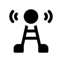 signal tower solid icon. vector icon for your website, mobile, presentation, and logo design.