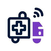 ambulance dual tone icon. vector icon for your website, mobile, presentation, and logo design.