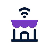 shop dual tone icon. vector icon for your website, mobile, presentation, and logo design.