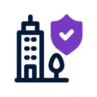 city protection dual tone icon. vector icon for your website, mobile, presentation, and logo design.