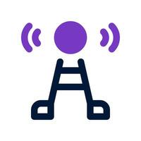 signal tower dual tone icon. vector icon for your website, mobile, presentation, and logo design.