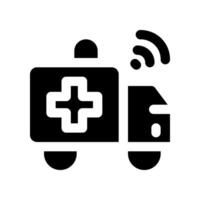 ambulance solid icon. vector icon for your website, mobile, presentation, and logo design.