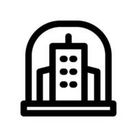 dome city line icon. vector icon for your website, mobile, presentation, and logo design.