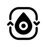 water recycling solid icon. vector icon for your website, mobile, presentation, and logo design.