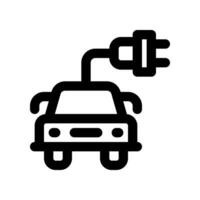 eléctrico coche línea icono. vector icono para tu sitio web, móvil, presentación, y logo diseño.