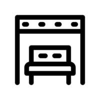 bus station line icon. vector icon for your website, mobile, presentation, and logo design.