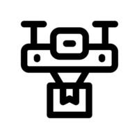 drone delivery line icon. vector icon for your website, mobile, presentation, and logo design.