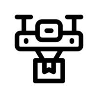 drone delivery line icon. vector icon for your website, mobile, presentation, and logo design.