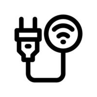 eco plug line icon. vector icon for your website, mobile, presentation, and logo design.