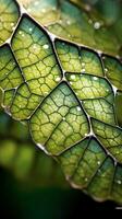 A micro green leaf background photo