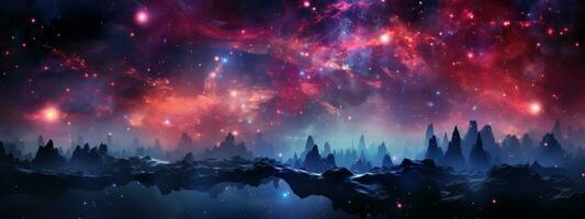 Stars nebula in space photo