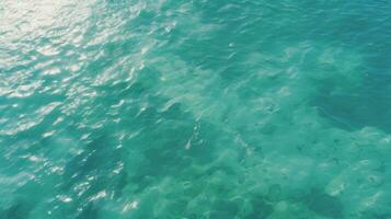 Abstract green water surface on the island photo