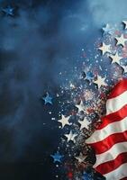 USA flag holiday background photo