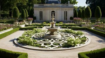 Classic french garden design photo