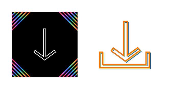 Down Vector Icon