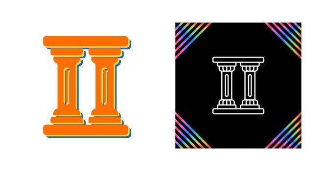 icono de vector de columna